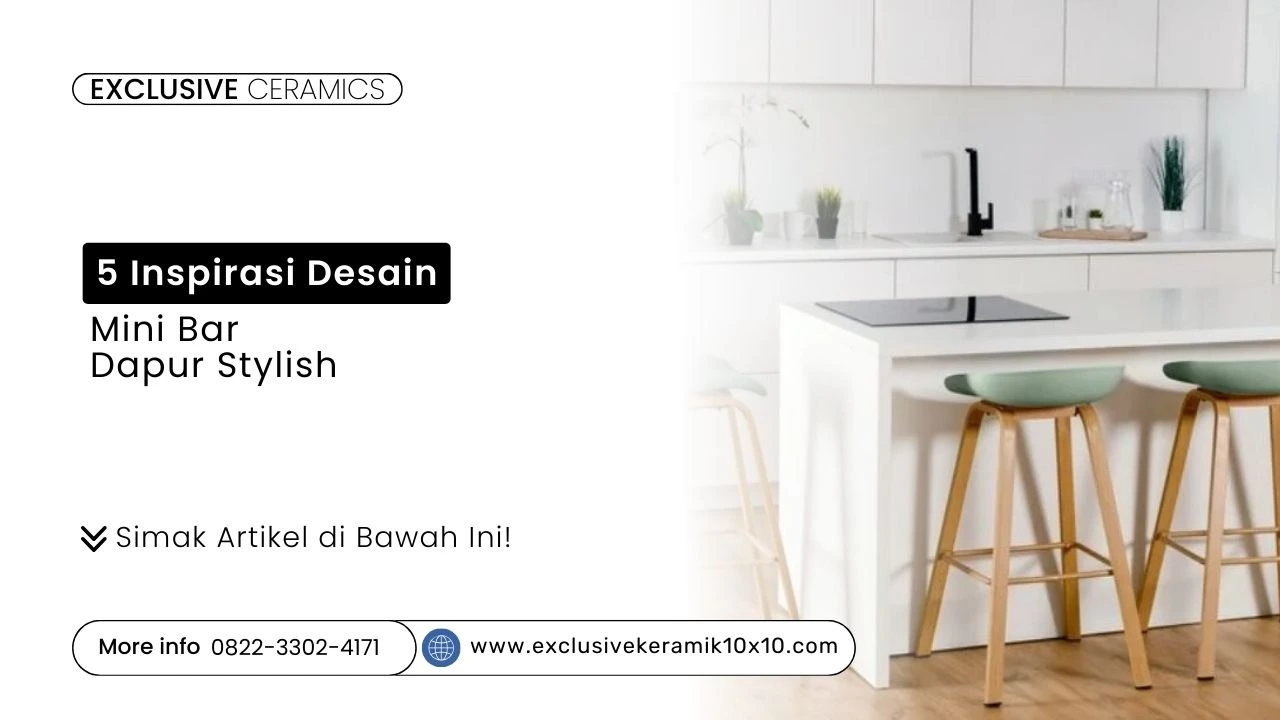 mini bar dapur minimalis nuansa putih