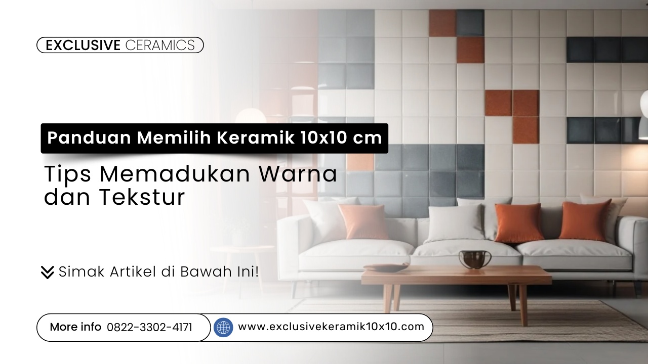 Keramik 10x10 dengan warna dan tekstur dari Exclusive Keramik
