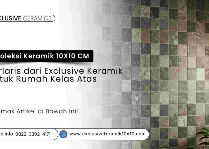 Dinding kamar mandi dengan keramik 10x10 motif random natural premium