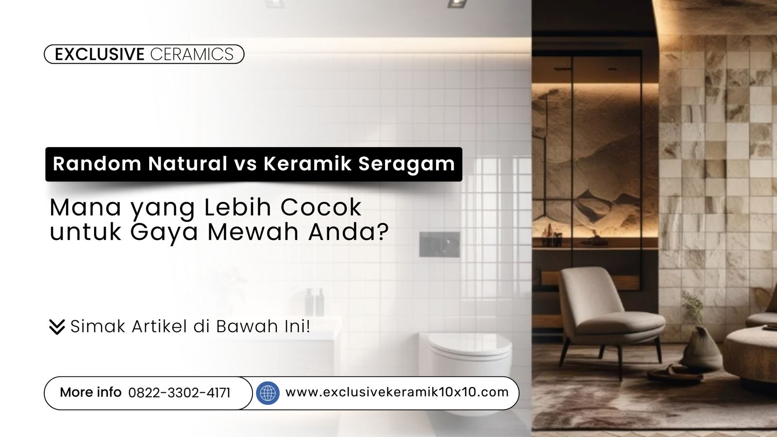 Keramik 10x10 Seragam vs Random Natural untuk Interior Mewah