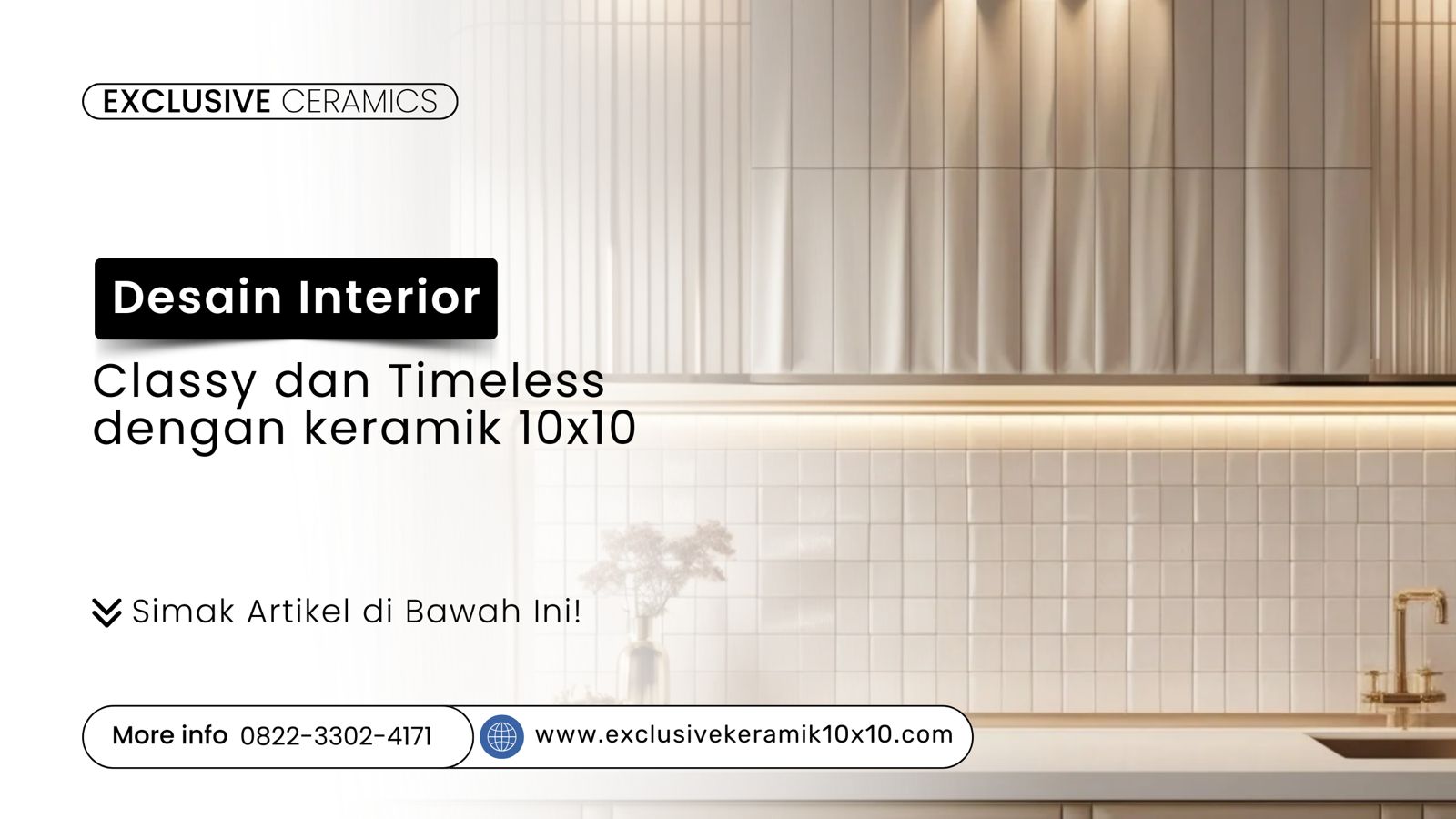 Keramik 10x10 premium untuk desain interior classy dan timeless