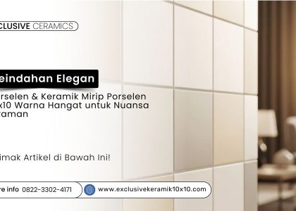 Dinding keramik 10x10 vintage nuansa earth tone untuk desain klasik
