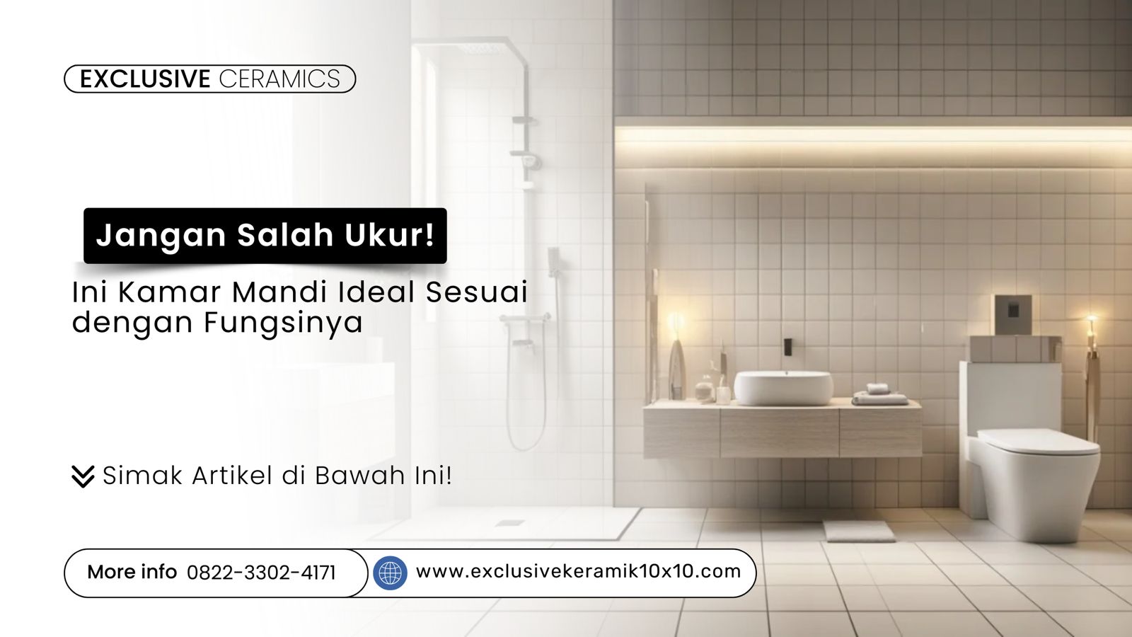 Keramik 10x10 untuk kamar mandi ideal sesuai fungsi rumah