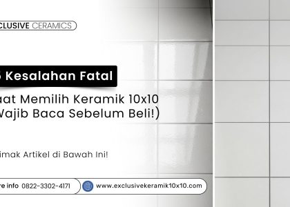 Kesalahan fatal saat memilih keramik 10x10, ilustrasi glossy dan matte yang salah tempat
