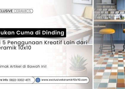 5 penggunaan kreatif keramik 10x10 di luar dinding