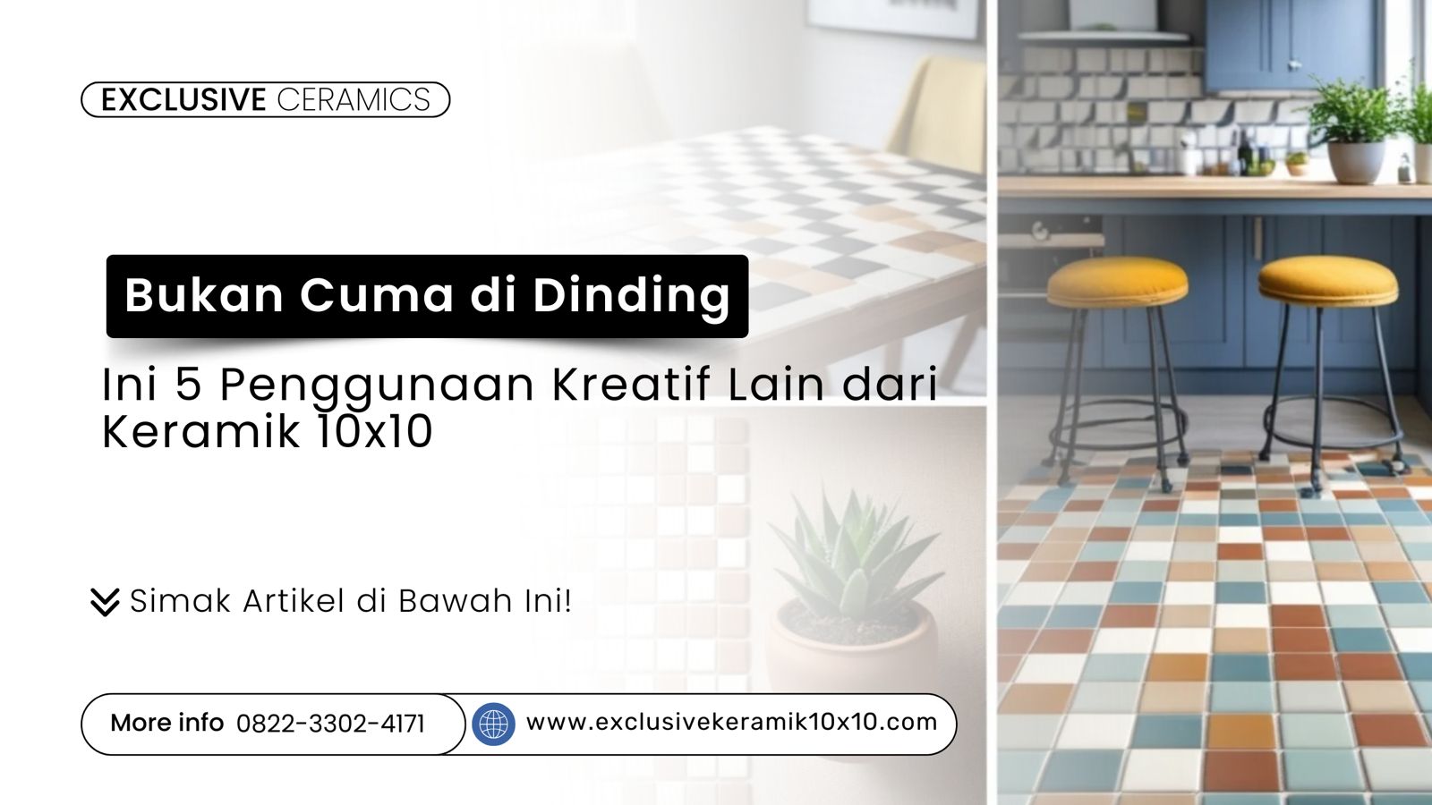 5 penggunaan kreatif keramik 10x10 di luar dinding