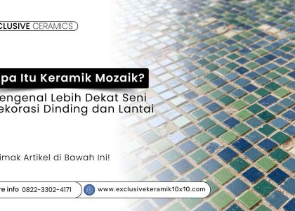 Contoh seni dekorasi dinding menggunakan keramik mozaik