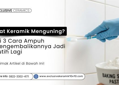 Cara membersihkan nat keramik kuning yang menghitam dengan baking soda