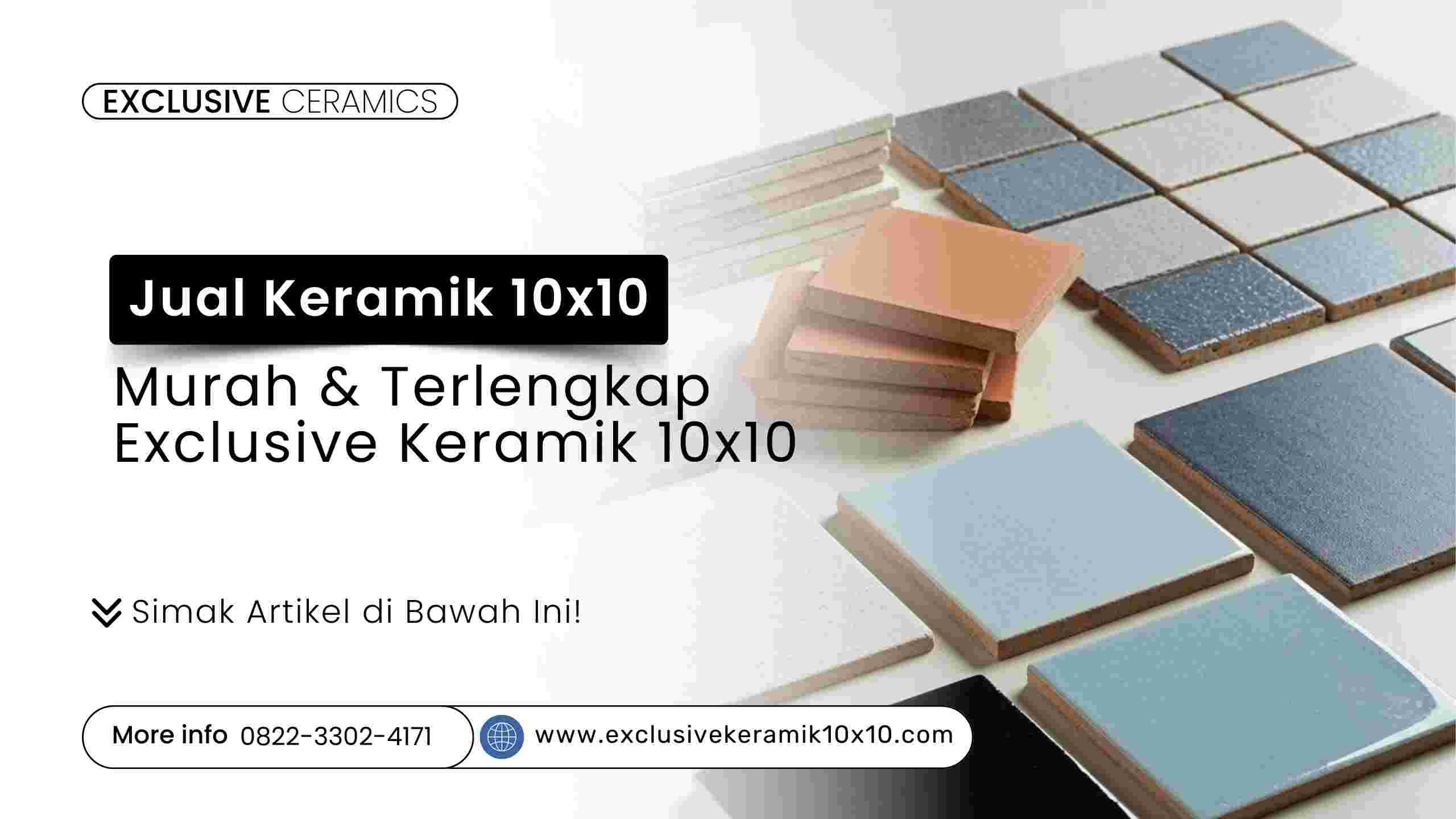 Dinding dapur minimalis dengan keramik 10x10 putih dan abu-abu