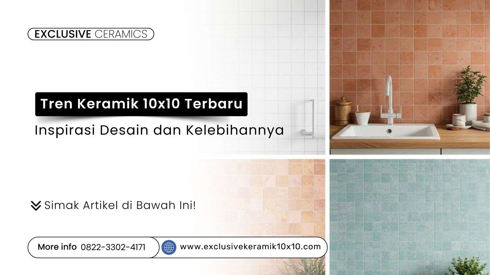 Tren keramik 10x10 terbaru: inspirasi desain monokrom dan earthy