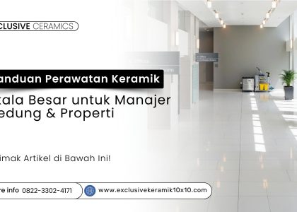 Perawatan keramik komersial skala besar di gedung perkantoran
