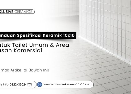 Keramik 10x10 anti-selip untuk lantai toilet umum dan area basah komersial