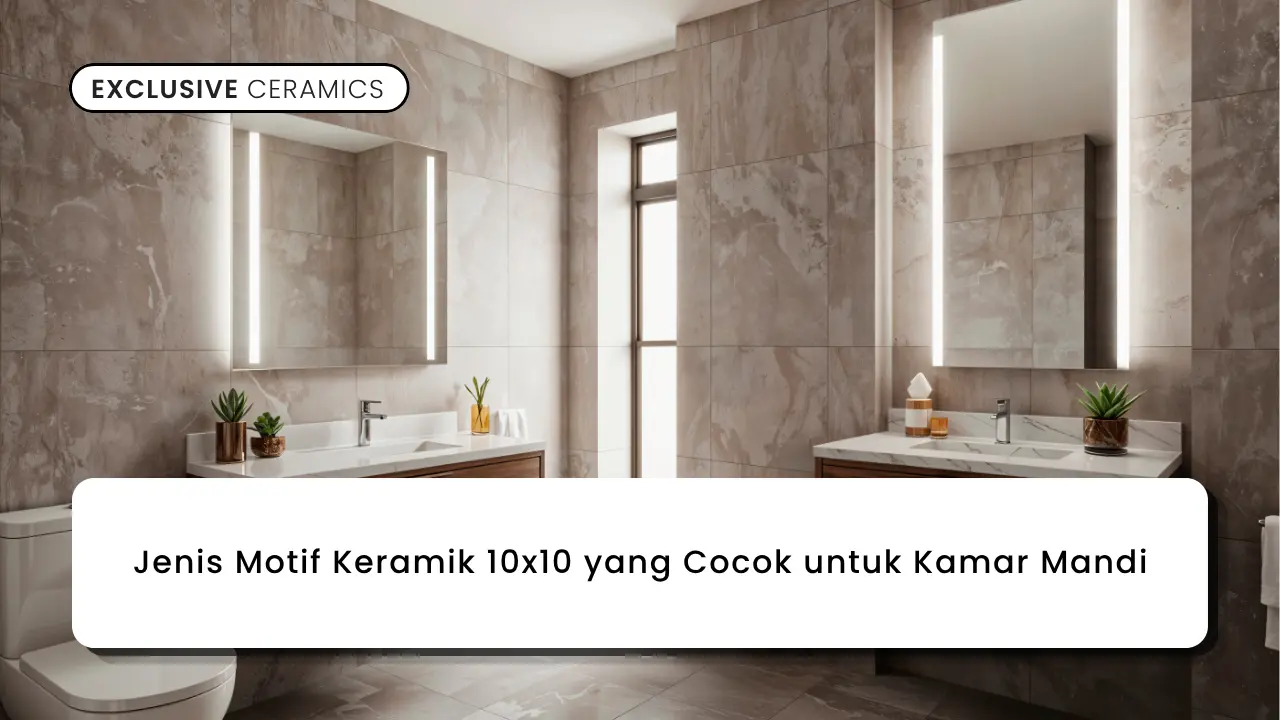 Jenis Motif Keramik 10x10 yang Cocok untuk Kamar Mandi