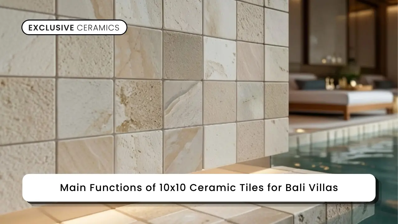 Main Functions of 10x10 Ceramic Tiles for Bali Villas