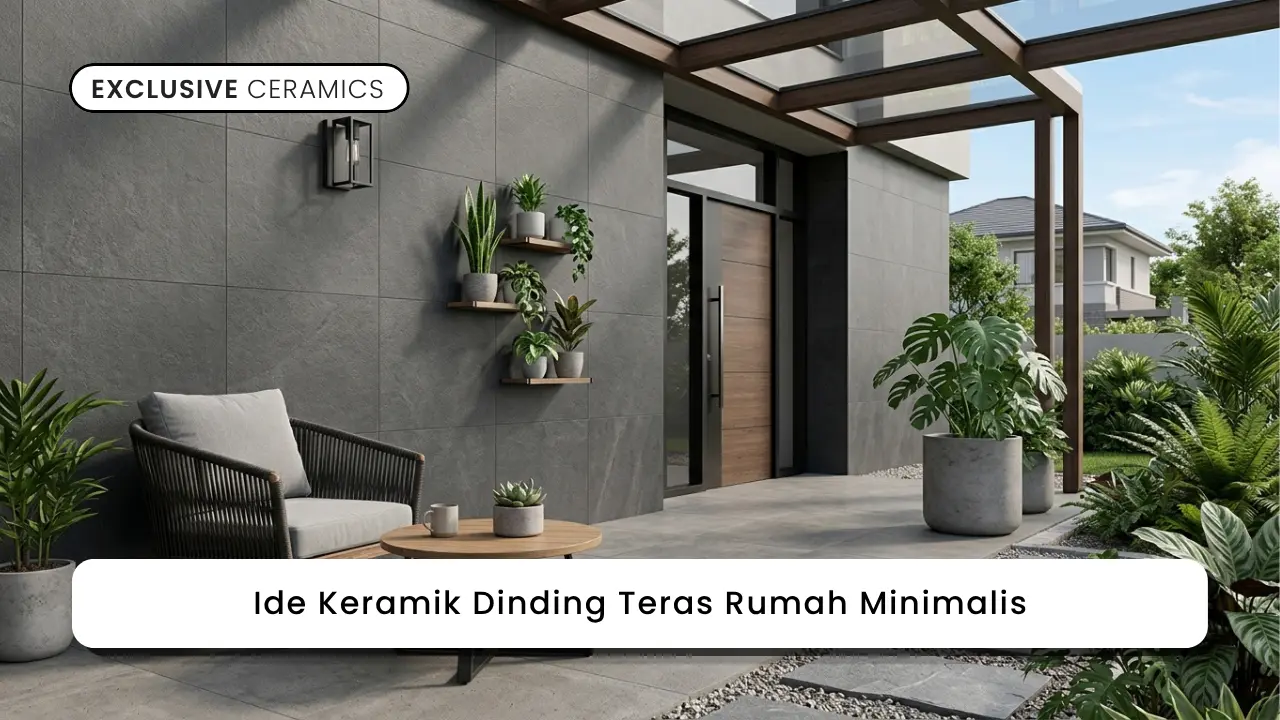 Ide Keramik Dinding Teras Rumah Minimalis