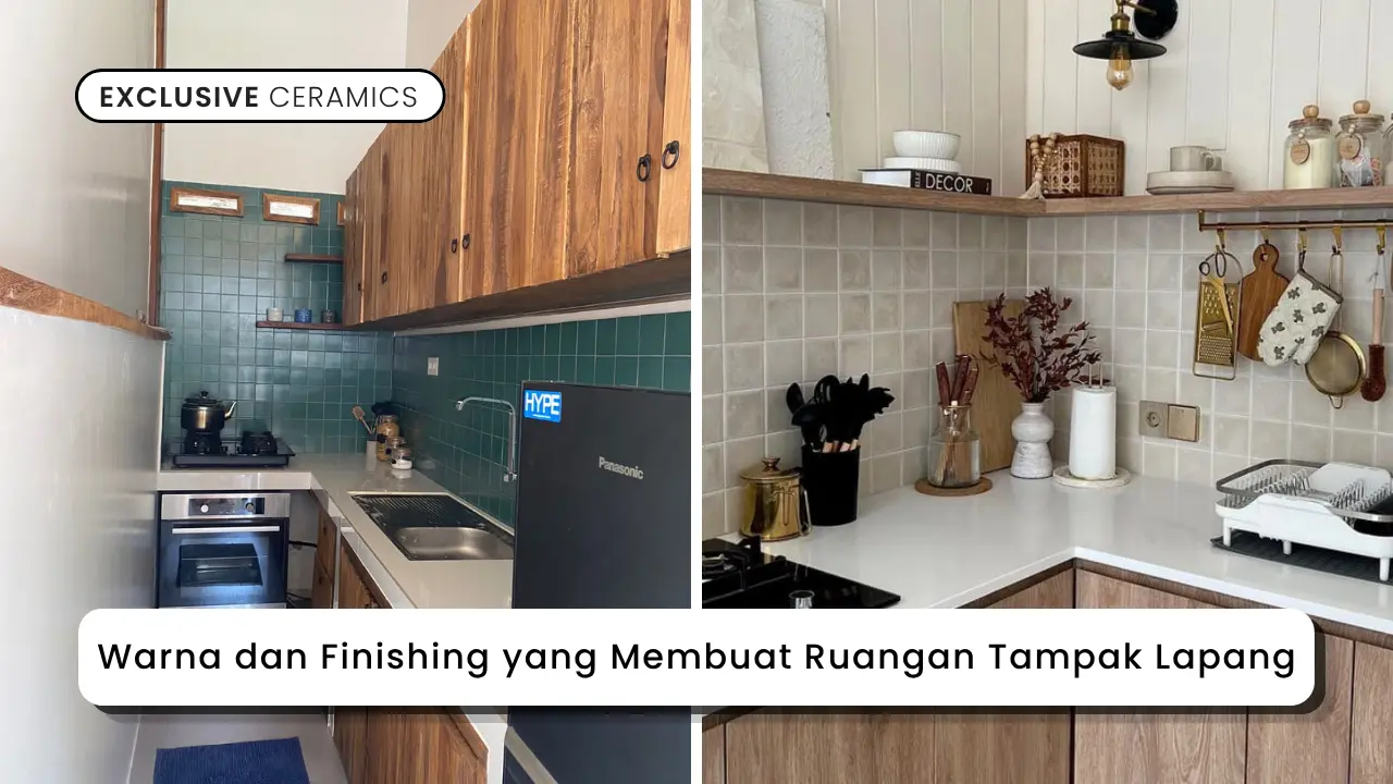 Warna dan Finishing yang Membuat Ruangan Tampak Lapang