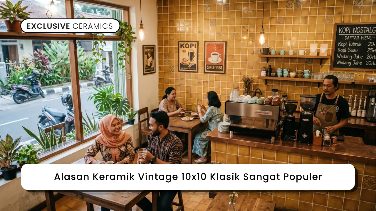 Alasan Keramik Vintage 10x10 Klasik Sangat Populer