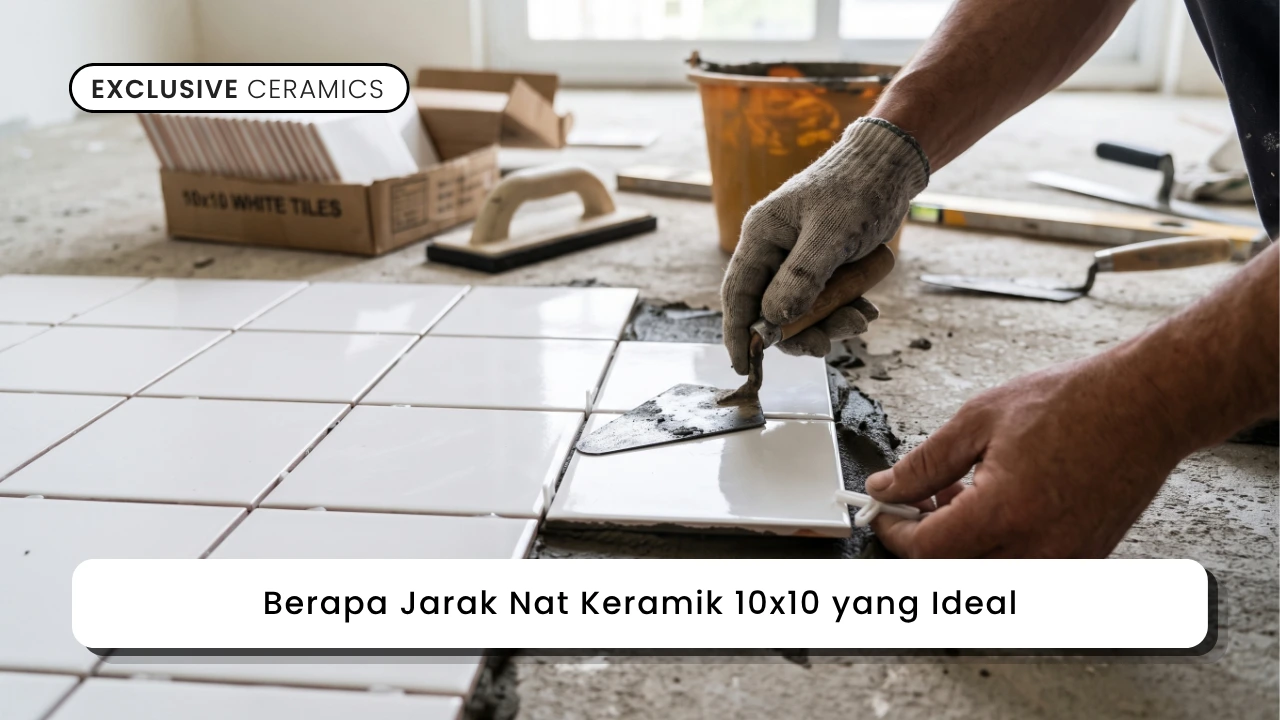 Berapa Jarak Nat Keramik 10x10 yang Ideal
