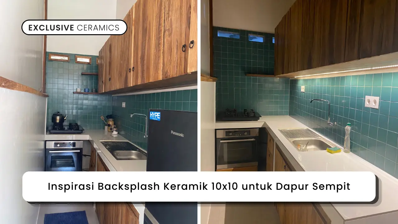 Inspirasi Backsplash Keramik 10x10 untuk Dapur Sempit
