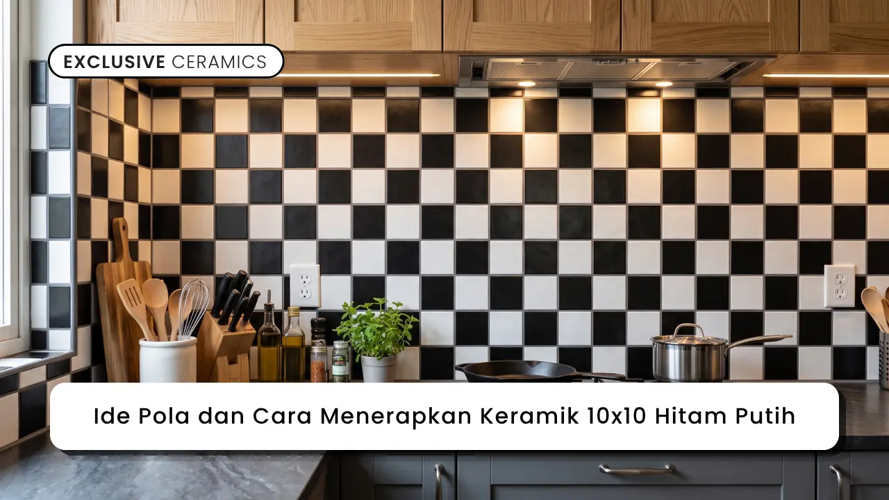 Ide Pola dan Cara Menerapkan Keramik 10x10 Hitam Putih