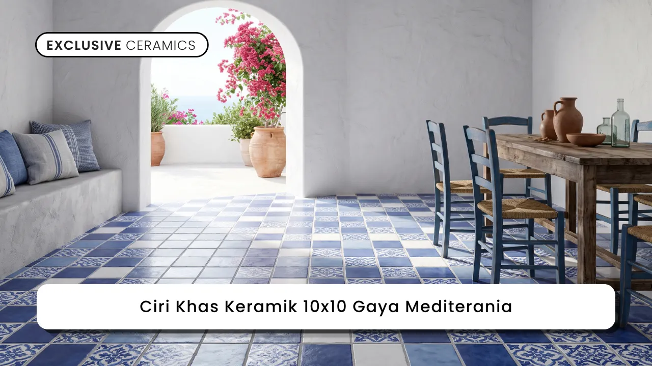 Ciri Khas Keramik 10x10 Gaya Mediterania
