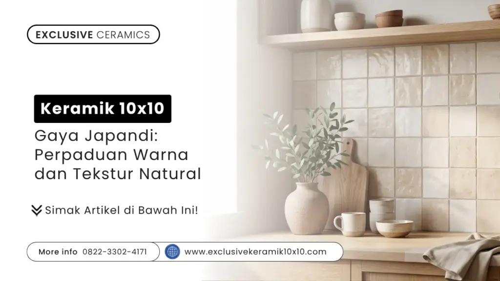 Keramik 10×10 Gaya Japandi: Perpaduan Warna dan Tekstur Natural