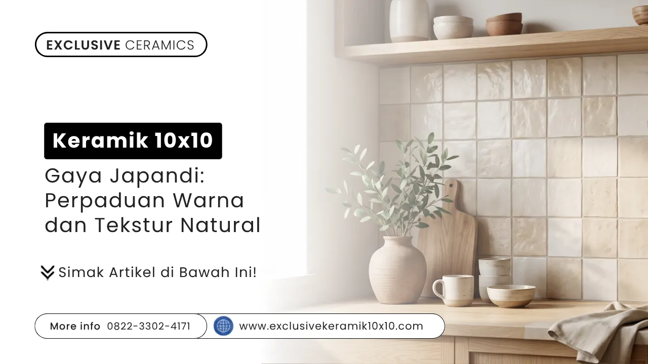 Keramik 10x10 Gaya Japandi: Perpaduan Warna dan Tekstur Natural