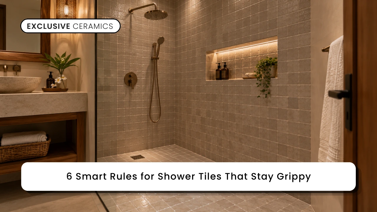 6 Smart Rules for Shower Tiles That Stay Grippy