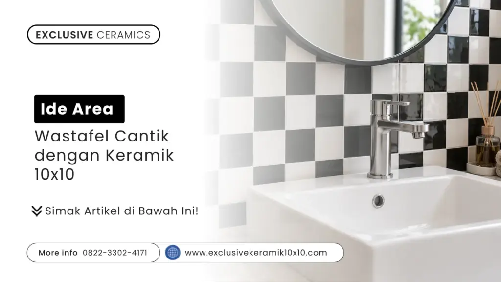 Ide Area Wastafel Cantik dengan Keramik 10×10