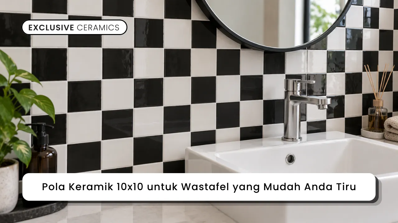 Pola Keramik 10x10 untuk Wastafel yang Mudah Anda Tiru