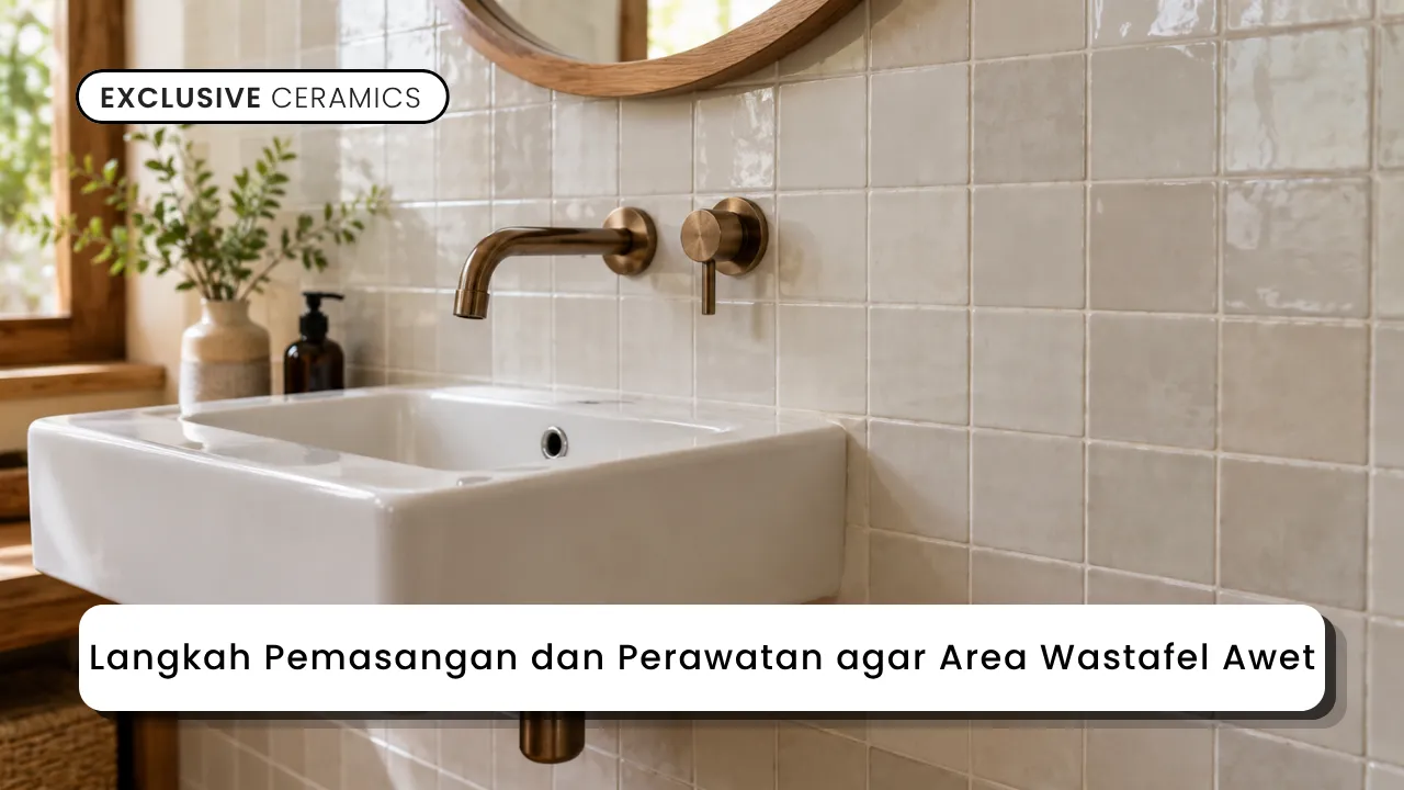 Langkah Pemasangan dan Perawatan agar Area Wastafel Awet
